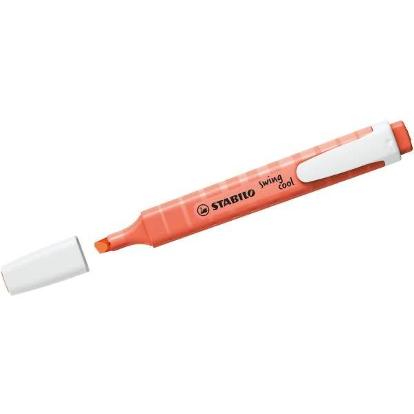 Textmarker swing cool Pastel Korallrot