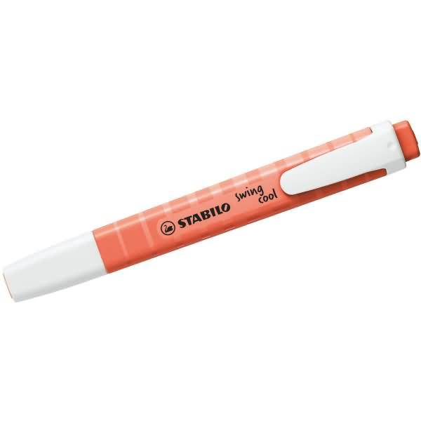 Textmarker swing cool Pastel Korallrot