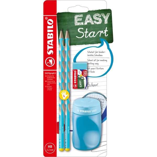 Dreikant-Bleistift Easygraph S Schul-Set blau