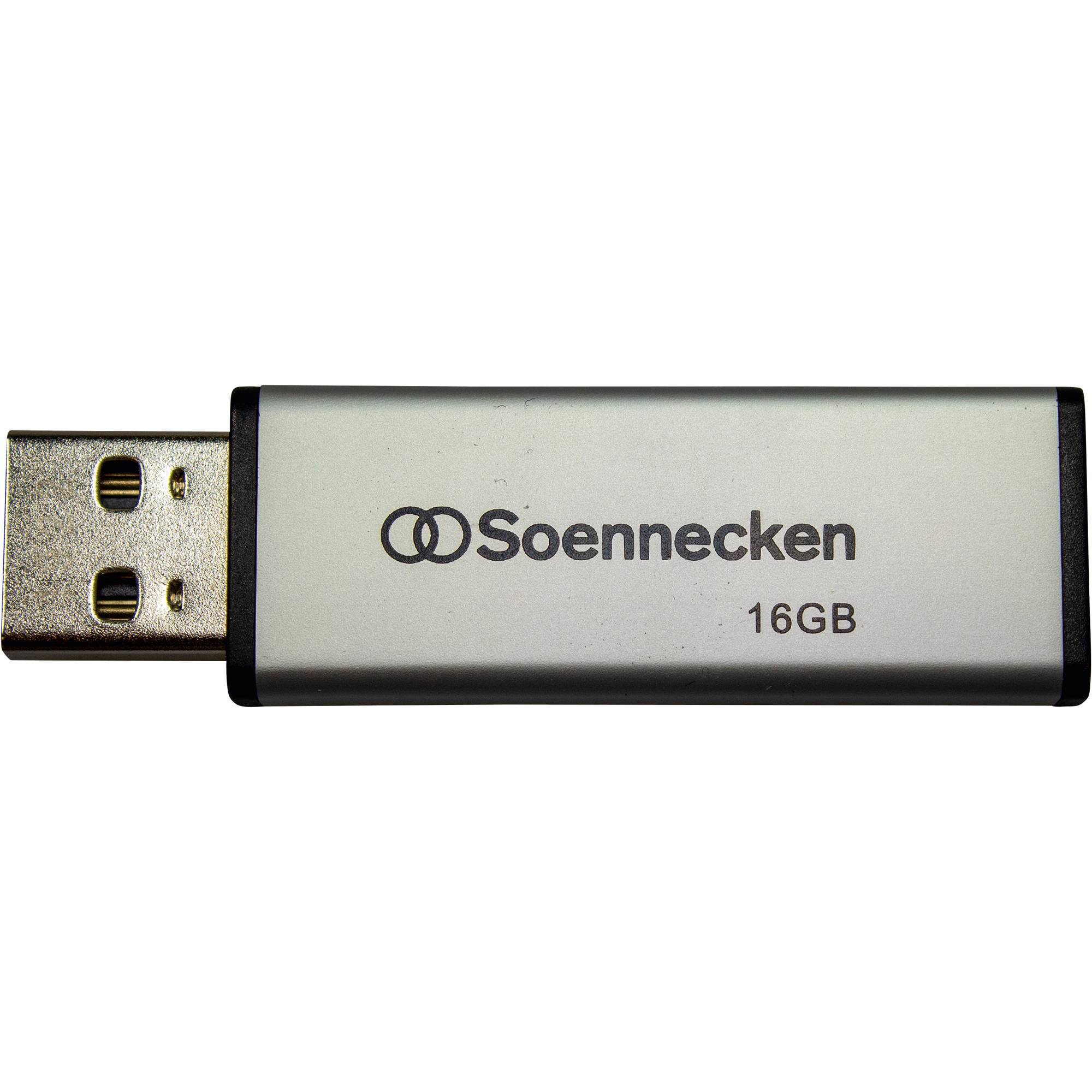 Soennecken USB-Stick 71613 2.0 16GB schwarz/silber
