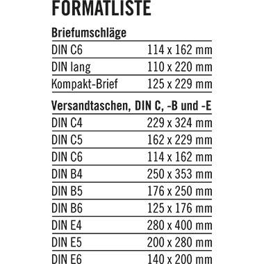 Soennecken Versandtasche 2954 C4 100g oF sk hf weiß 250 St./Pack. - Artikel: 327211901