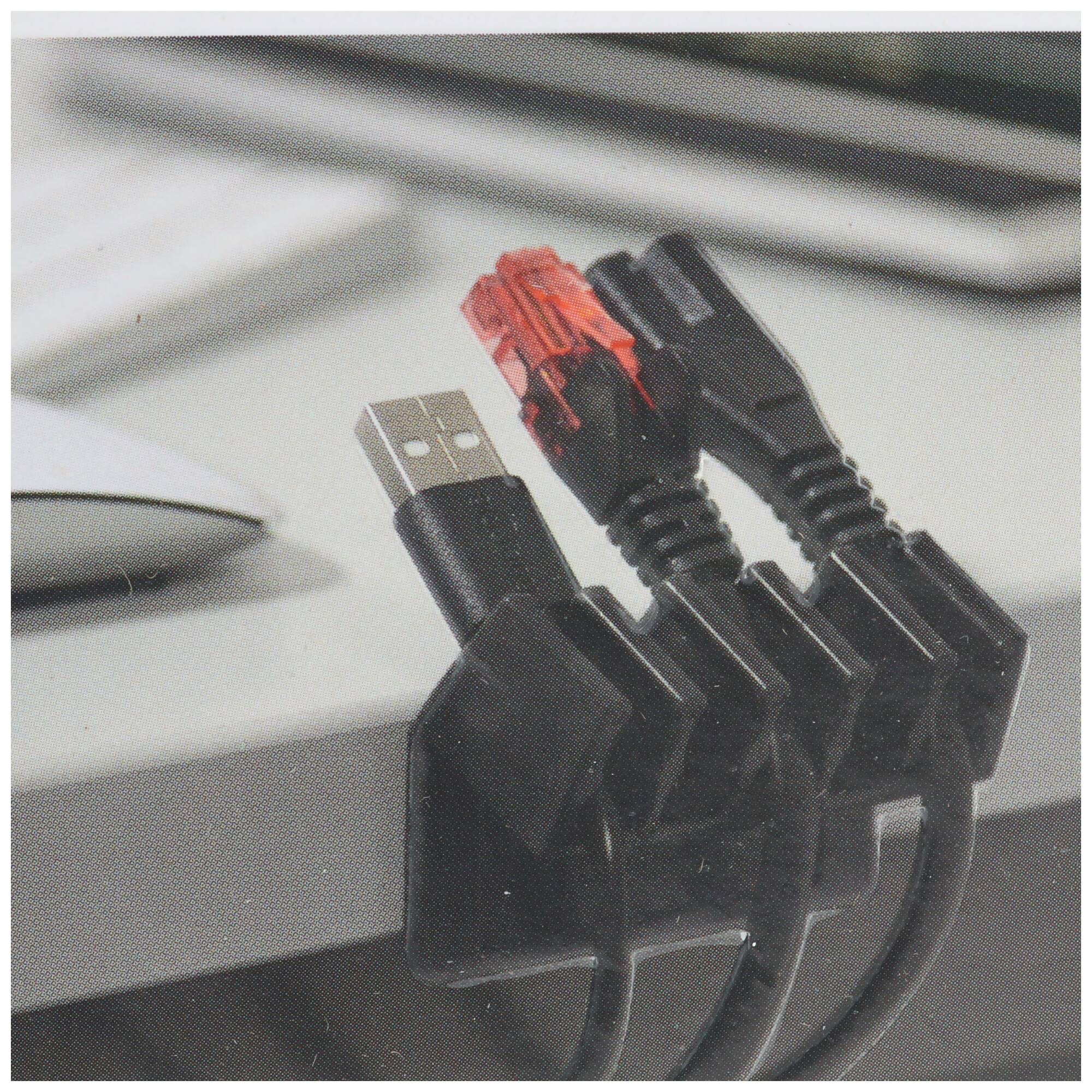 Kabelmanager 5-Kanal schwarz im 2er-Set zum Ordnen und Fixieren, wieder ablösbar