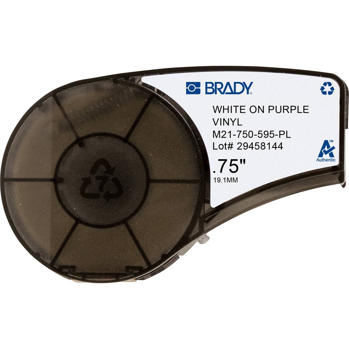 Brady Beschriftungsband-Kassette mit der Beschriftung 