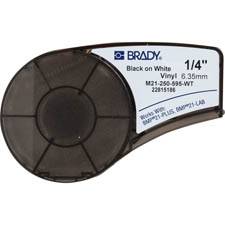 BRADY CORPORATION - Brady M211 und M210, Vinyletiketten für den Innen- und Außenbereich, Schwarz, Weiß, Selbstklebendes