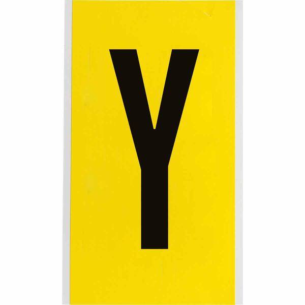 Brady, 3470-Y, B-499, Nylongewebe, Buchstabe Y, Schwarz auf Gelb, 127 x 228mm, Schrifthöhe 152mm(25 K. á 1 E.)