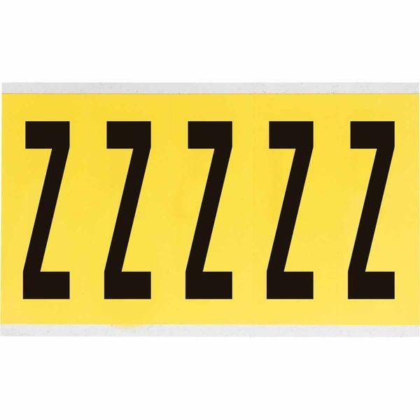 Brady, 3460-Z, B-499, Nylongewebe, Buchstabe Z, Schwarz auf Gelb, 44 x 127mm, Schrifthöhe 98mm(25 K. á 5 E.)