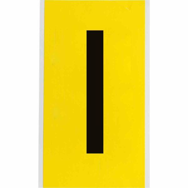 Brady, 3470-I, B-499, Nylongewebe, Buchstabe I, Schwarz auf Gelb, 127 x 228mm, Schrifthöhe 152mm(25 K. á 1 E.)