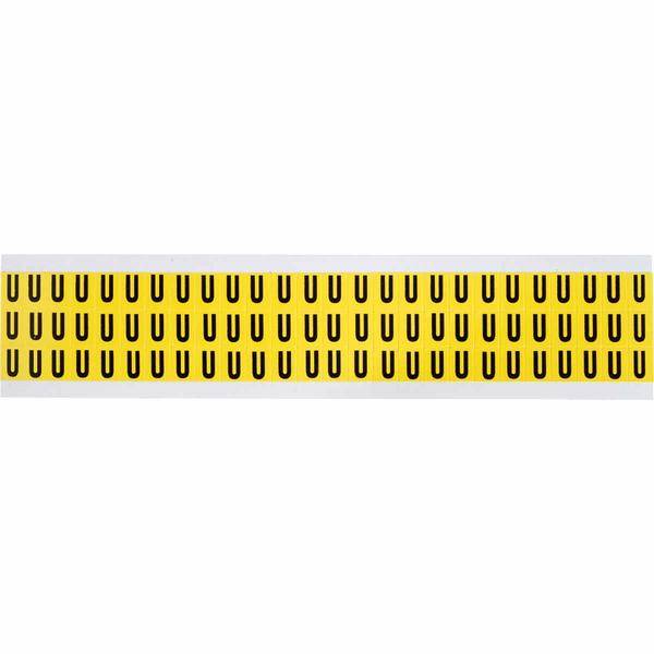 Brady, 3410-U, B-499, Schwarz auf Gelb, 9 x 13mm, Buchstabe U, Schrifthöhe 8mm(25 K. á 78 E.)
