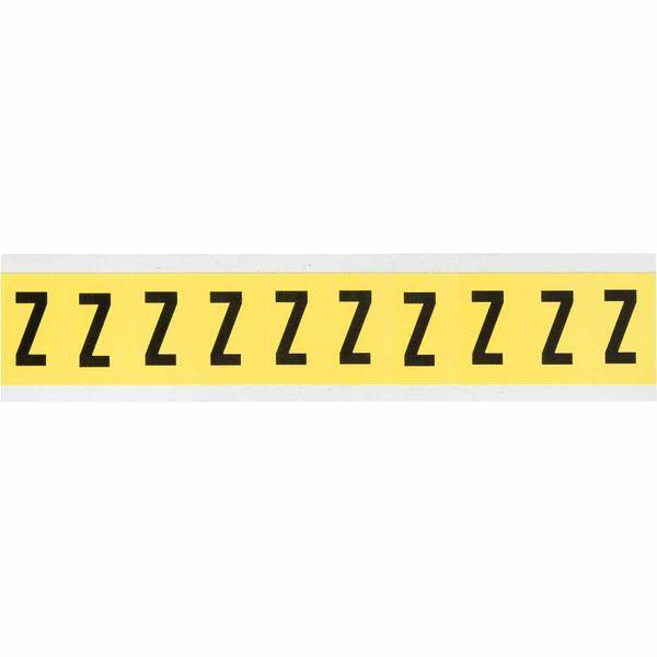Brady, 3430-Z, B-499, Nylongewebe, Buchstabe Z, Schwarz auf Gelb, 22 x 38mm, Schrifthöhe 25mm(25 K. á 10 E.)