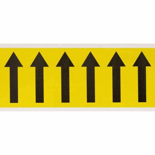 Brady, 3450-ARO, B-499, Nylongewebe, Beschriftung: -> (Pfeil), Schwarz auf Gelb, 38 x 89mm, Schrifth. 75mm(25 K. á 6)