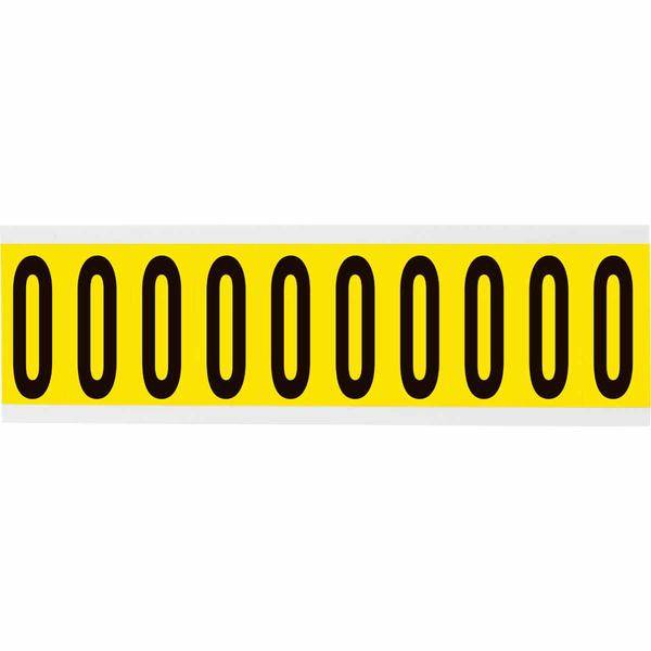 Brady, 3440-O, B-499, Nylongewebe, Buchstabe O, Schwarz auf Gelb, 22 x 57mm, Schrifthöhe 49mm(25 K. á 10 E.)