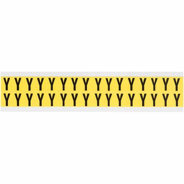 Brady, 3420-Y, B-499, Nylongewebe, Buchst. Y, Schwarz a. Gelb, 14x19mm, Schrifth. 16mm(25 K. á 32 E.)