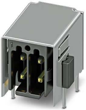 Ein USB Typ-B-Anschluss mit Metallgehäuse und sichtbaren Kontaktstiften, der üblicherweise zum Verbinden von Geräten wie Druckern mit Computern verwendet wird.