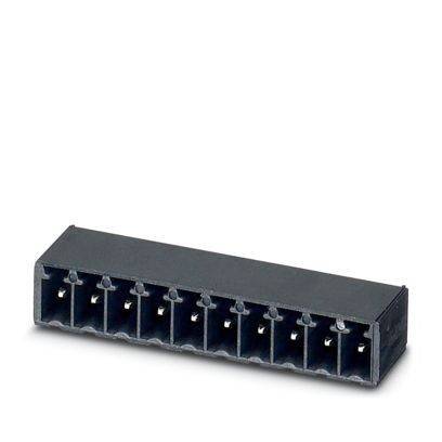 Ein schwarzer rechteckiger Stecker mit acht Stiftkontakten, der für elektronische Verbindungen oder Leiterplattenkonnektionen verwendet wird.