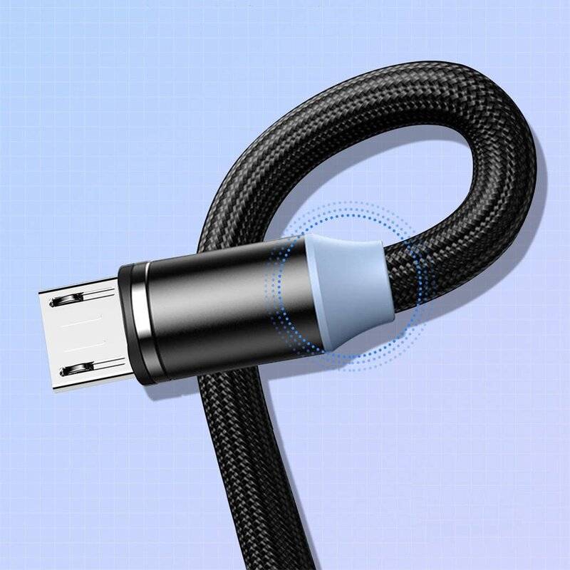 Kaku USB Magnetkabel 1M Micro-USB Nylon Magnetisches Ladekabel mit LED Datenkabel