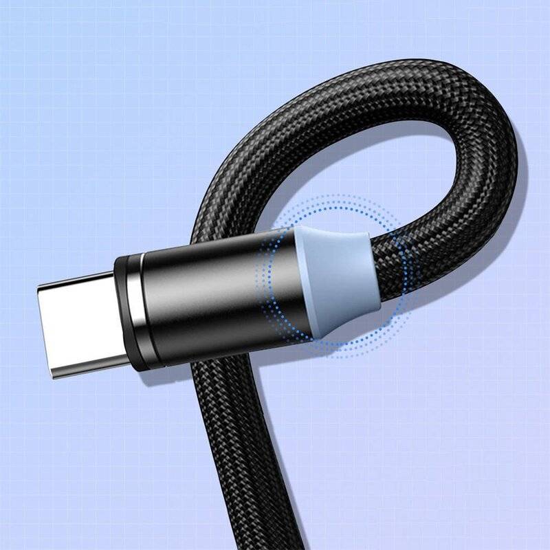 Kaku USB Magnetkabel 1M Typ-C Nylon Magnetisches Ladekabel mit LED Datenkabel