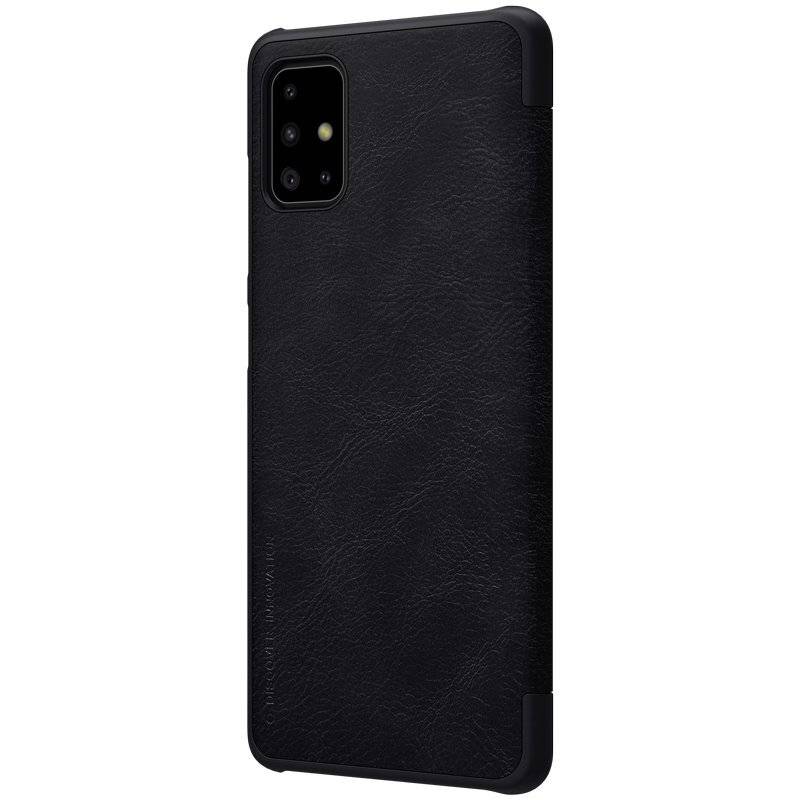 Nilkin Qin Premium ECHT LEDER Flip Klapp Handytasche Handyhülle Buch Tasche kompatibel mit Samsung Galaxy A71 5G