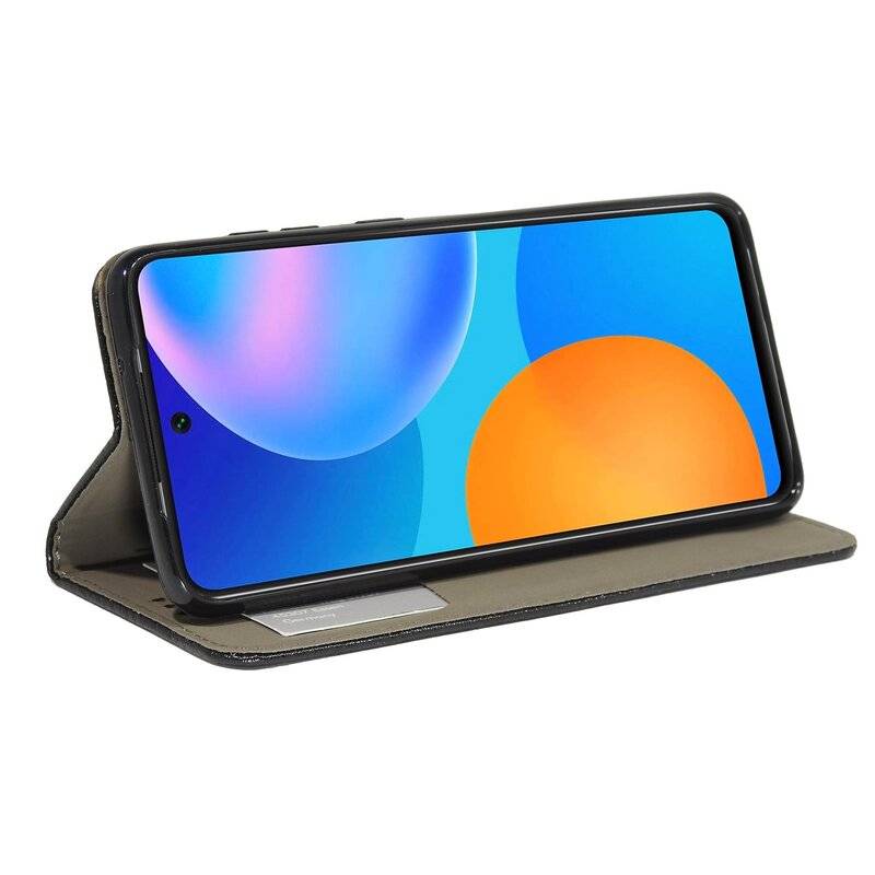 cofi1453® Buch Tasche "Smart" für HUAWEI P SMART 2021 Handy Hülle Etui Schutzhülle mit Standfunktion, Kartenfach Schwarz