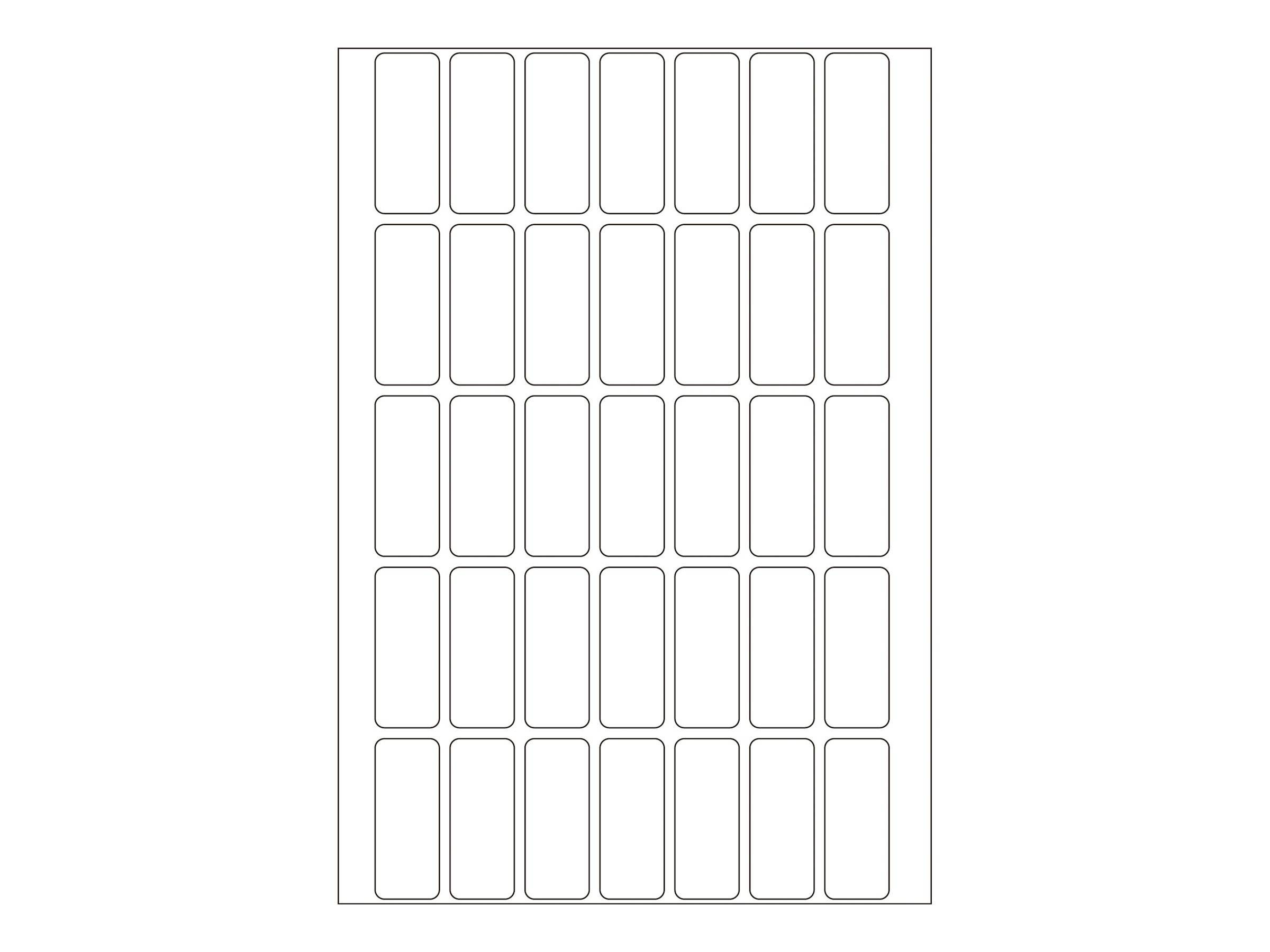 HERMA - Permanenter Klebstoff - weiß - 12 x 30 mm 1120 Etikett(en) (32 Bogen x 35)