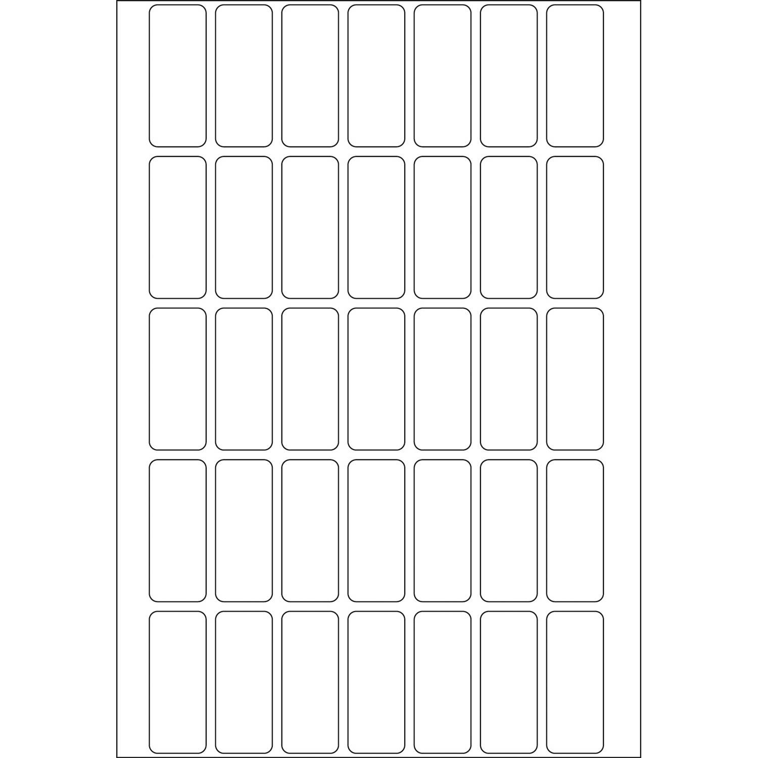 HERMA - Permanenter Klebstoff - weiß - 12 x 30 mm 1120 Etikett(en) (32 Bogen x 35)