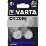 VARTA Lithium Knopfzelle, Batterie CR 2016, IEC CR2016, ersetzt auch DL2016, 3V 2er Blister, 3V, Lithium