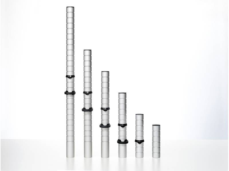 CBS Wishbone Tischbefestigungssäule 500 mm, silber (WSH/PST500/K/S)