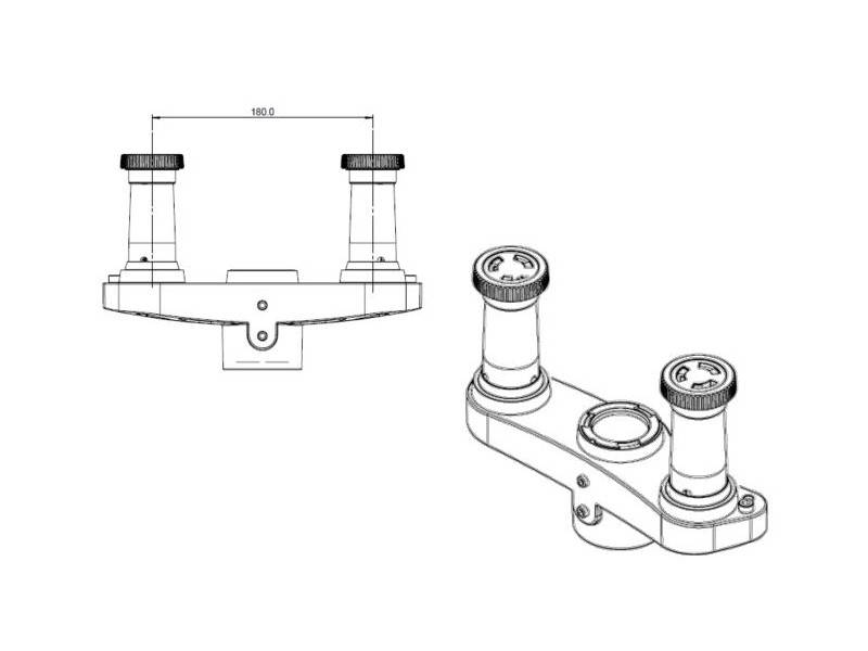 CBS Dual Tischhalterung Zweiarmhalterung