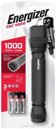 Energizer taktische LED-Taschenlampe, LED-Lenser TAC 1000 inkl. 3x AA Mignon Batterrien