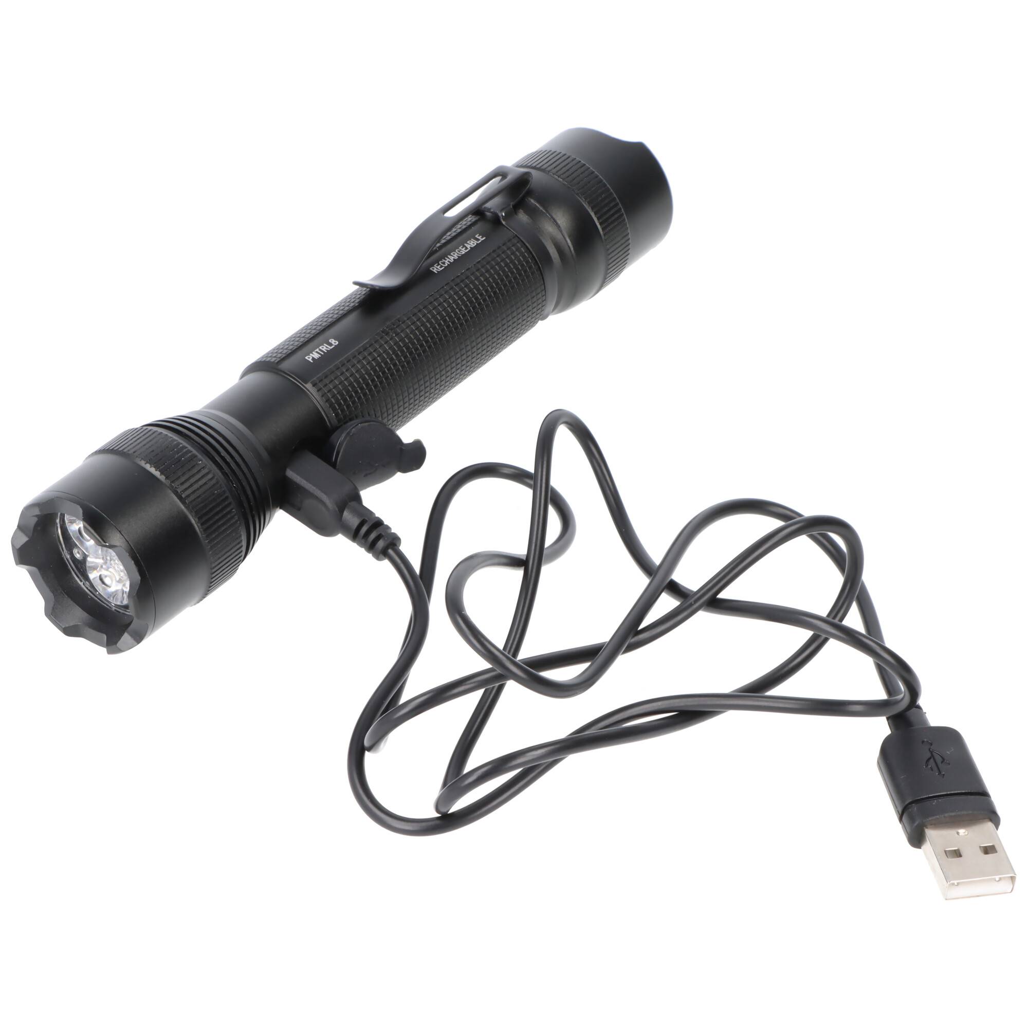 Energizer taktische per USB aufladbare LED-Taschenlampe, LED-Lenser TAC-R 700