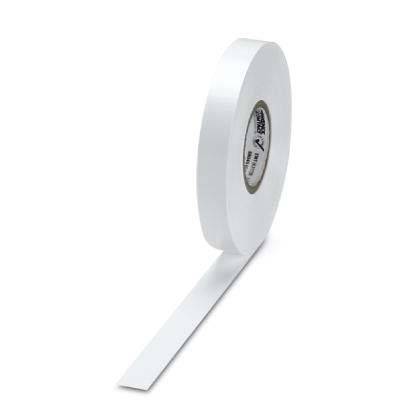 Eine Rolle weißes Klebeband mit schmaler Breite ist teilweise abgerollt und zeigt ihre saubere und glatte Oberfläche, die sich gut für Bastelarbeiten eignet.