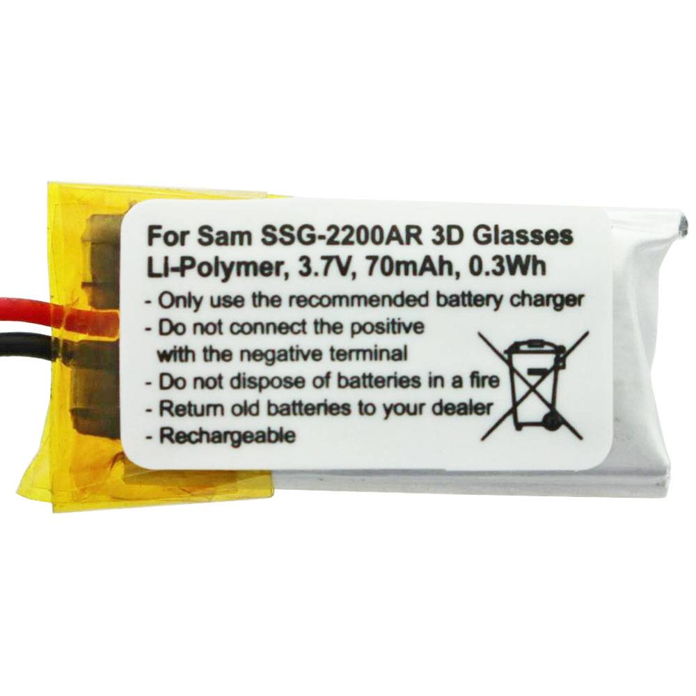 Akku passend für Samsung BN81-04794A, SSG-2200AR 3D Glasses Akku SP381223AB