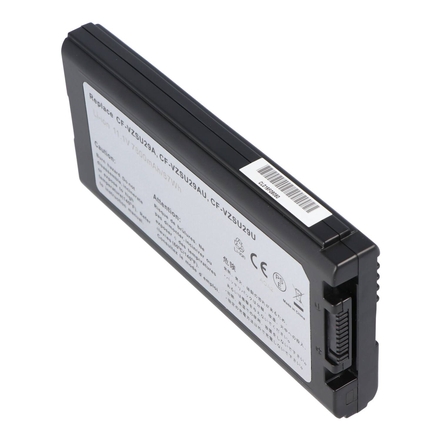 Akku passend für Panasonic CF-VZSU29, CF-VZSU29A, CF-VZSU29ASU, CF-VZSU29AU, CF-VZSU29U Akku, 11,1 Volt, 7800mAh