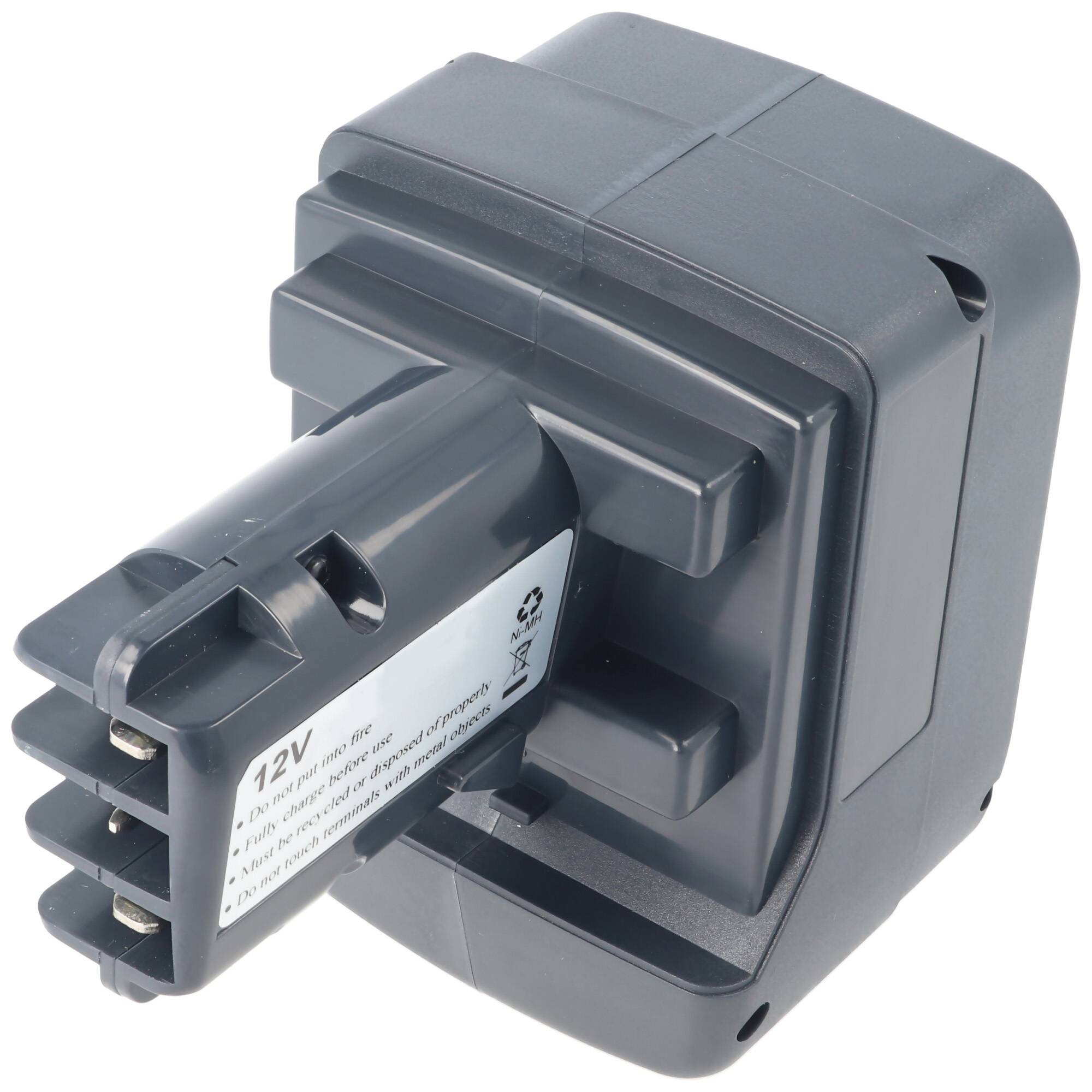 AccuCell Akku passend für Metabo BS 12, BST 12 SB12 12V NiMH 2Ah