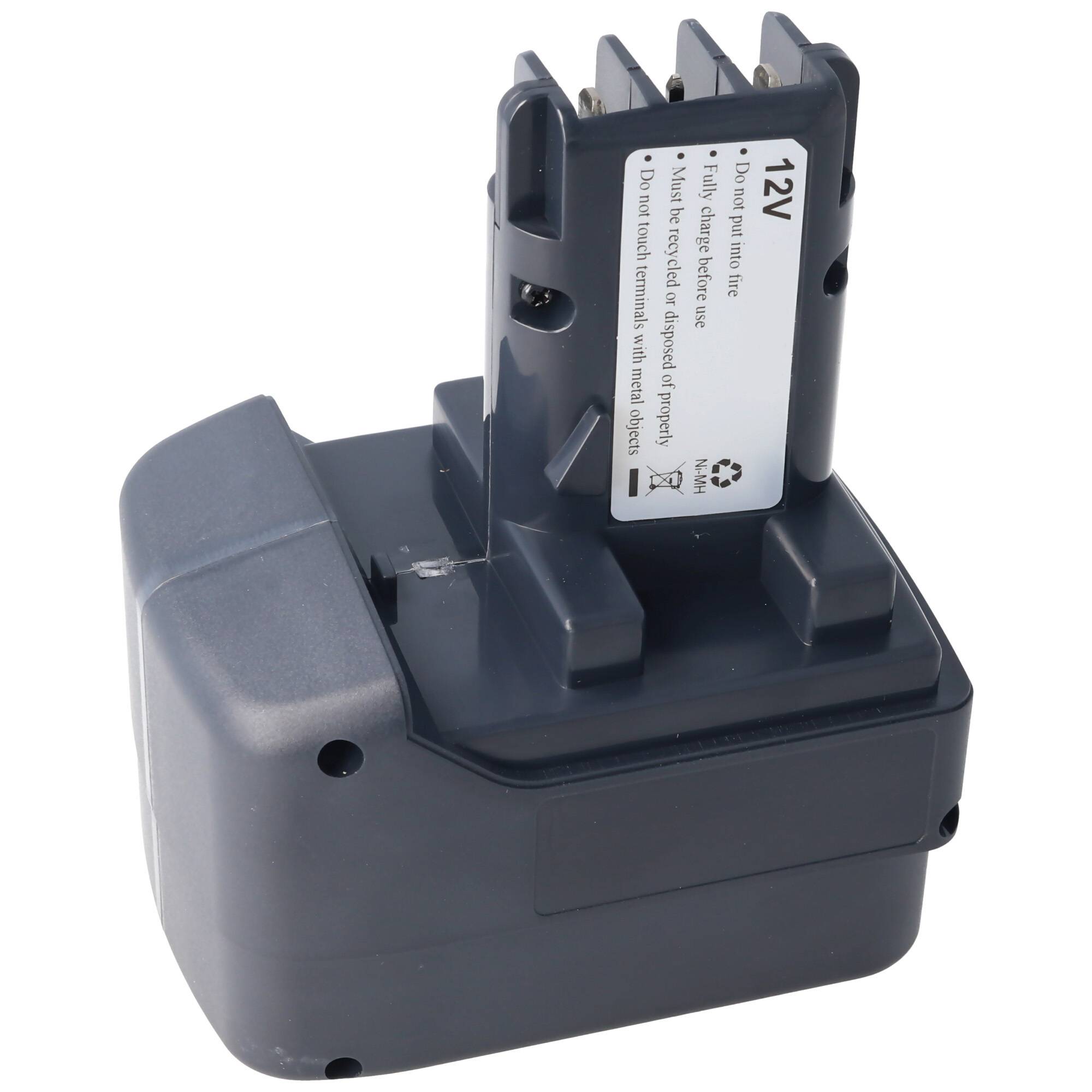 AccuCell Akku passend für Metabo BS 12, BST 12 SB12 12V NiMH 2Ah