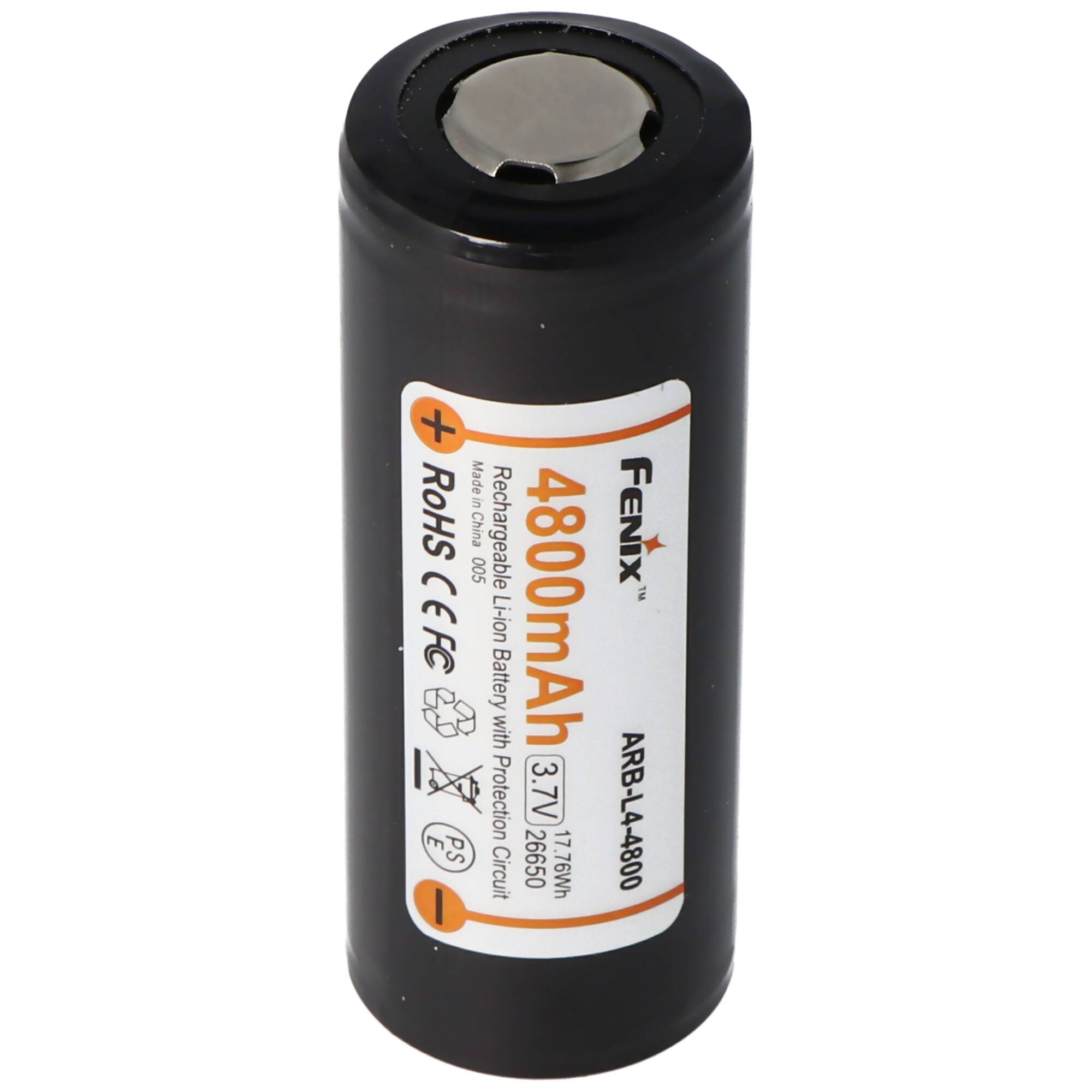 Fenix ARB-L4-4800 26650 Li-Ion Akku geschützt 3,7 Volt mit 4800mAh