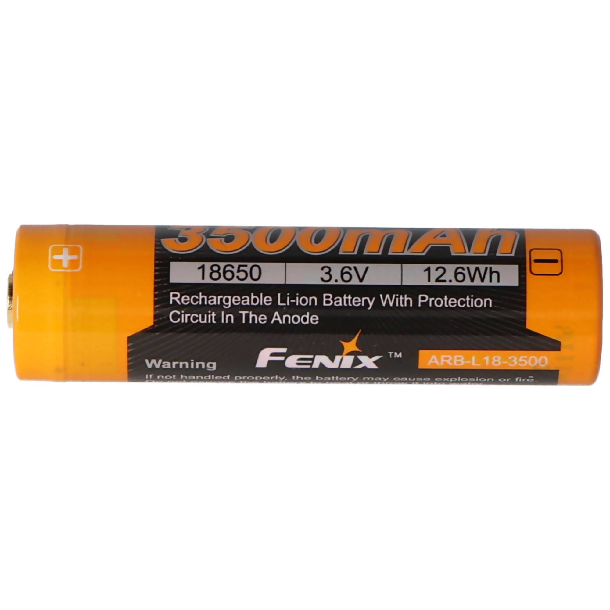 Fenix ARB-L18-3500 Li-Ion Akku 18650, 3500mAh Kapazität geschützt