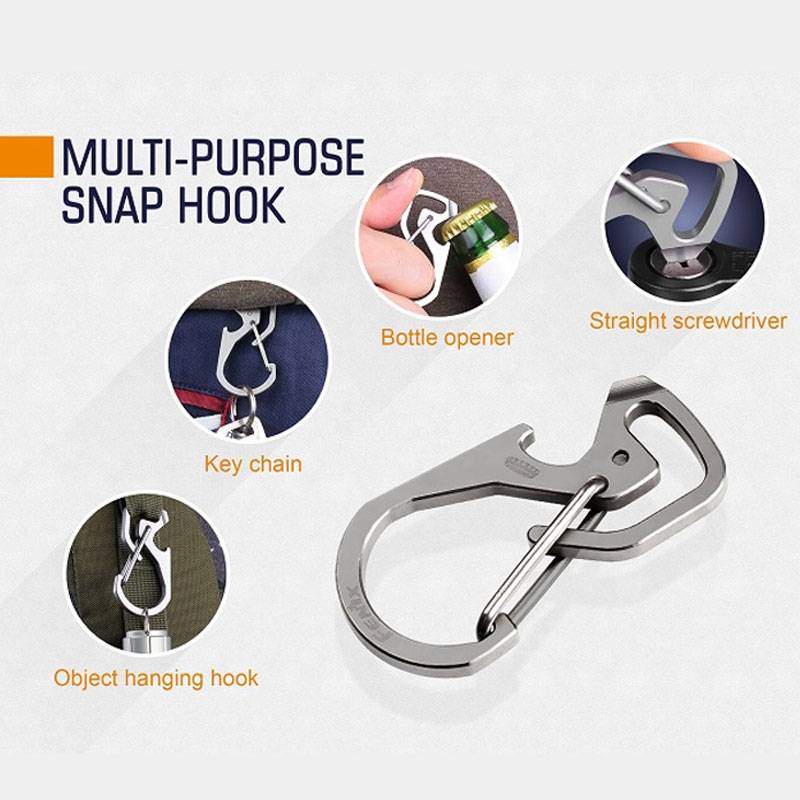 Fenix ALB-20 der Karabinerhaken, der Multifunktions-Karabinerhaken Tc4 Titan