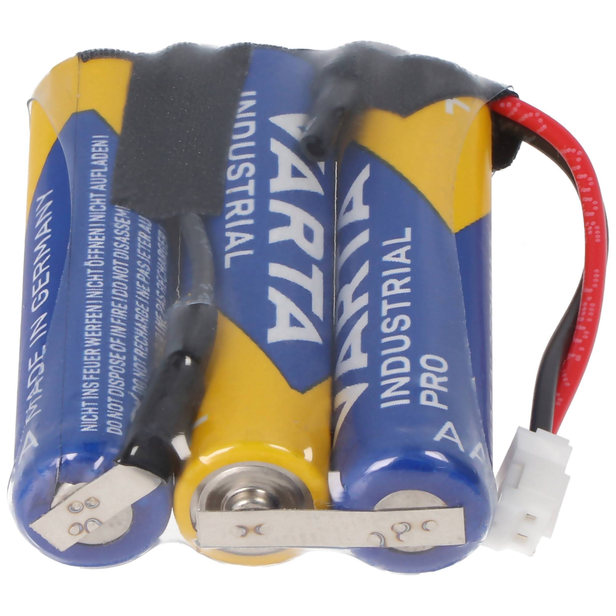 Batteriepack 4,5V F1x3 Micro AAA mit Kabel und Stecker ersetzt Safe-O-Tronic 38400200, Steckertyp PHR-Serie