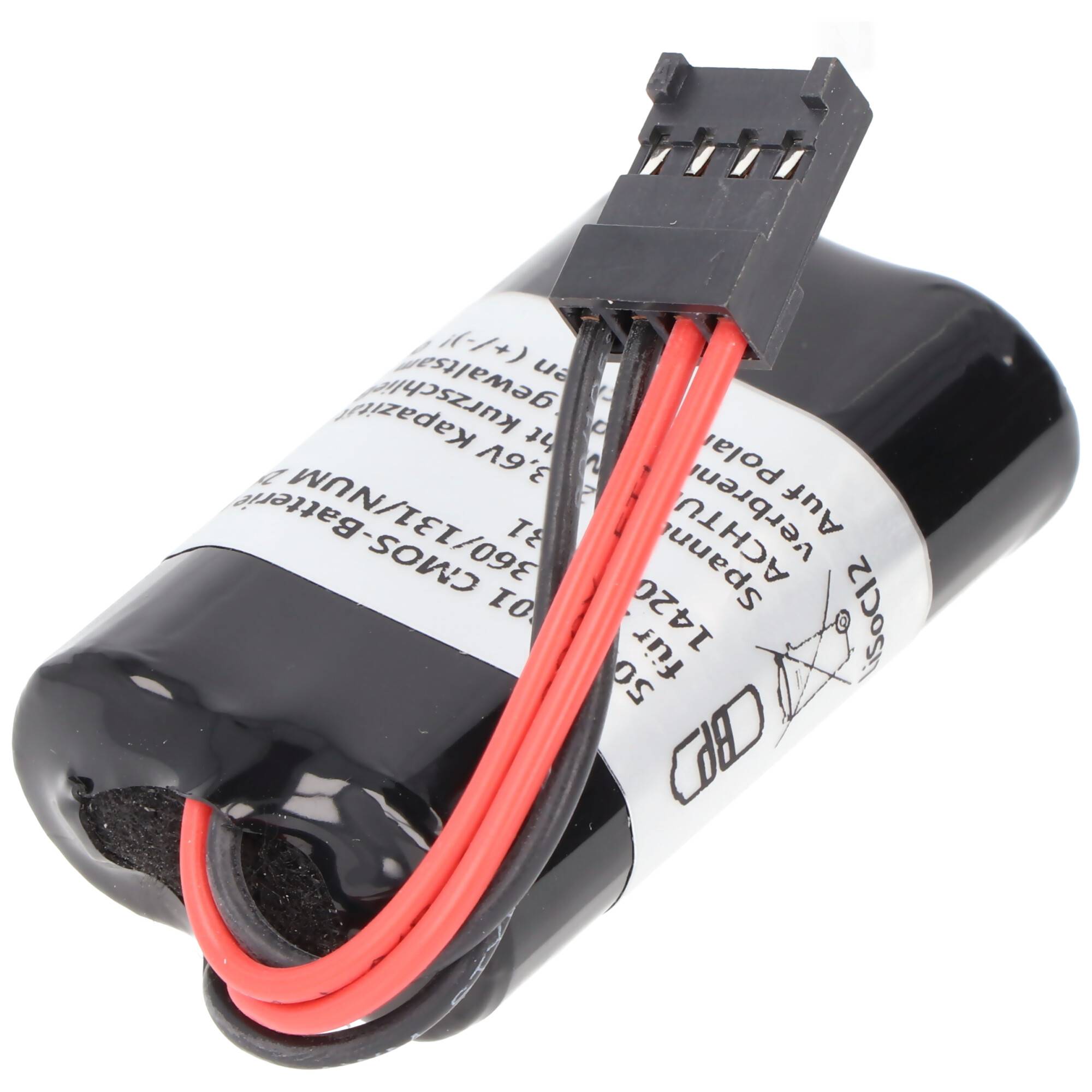 Speicherbatterie 2x 3,6V passend für 2x SL360/131/NUM 2xS1P1, 1420360131 - 2600 mAh