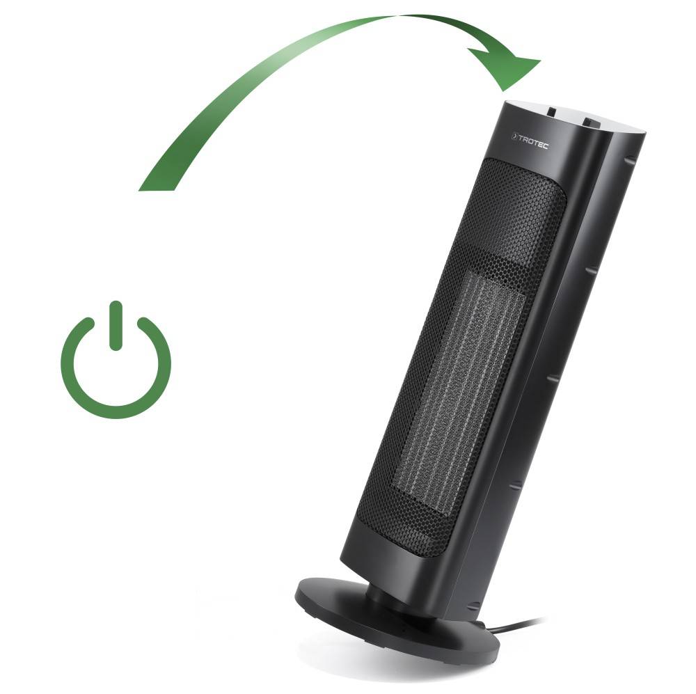 TROTEC Keramik-Heizlüfter TFC 20 E mit 2000 W Elektroheizer Heizung heizen Heizer