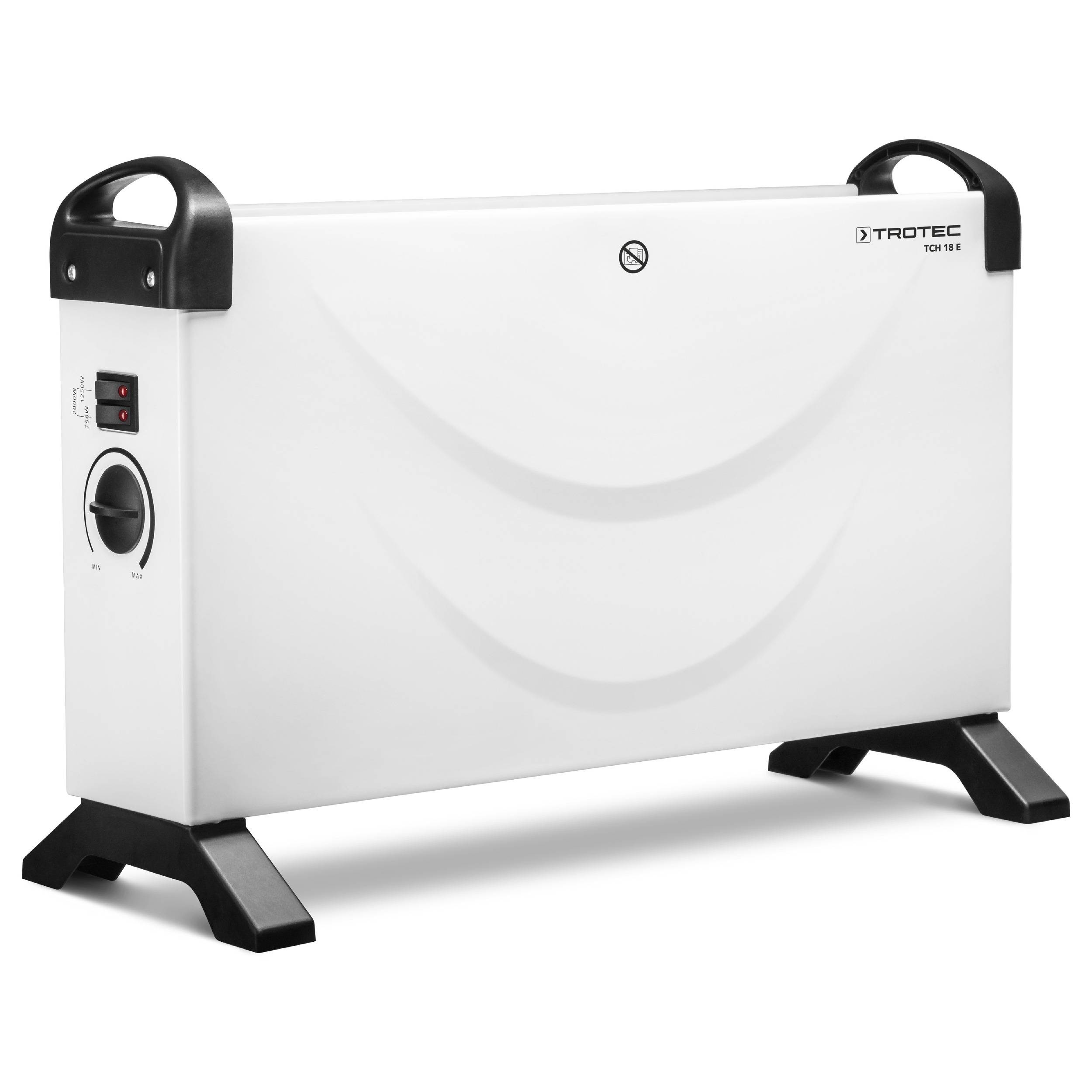 TROTEC Konvektor Heizung TCH 18 E – Heizleistung 750 W / 1250 W / 2000 W – Elektro Heizkörper