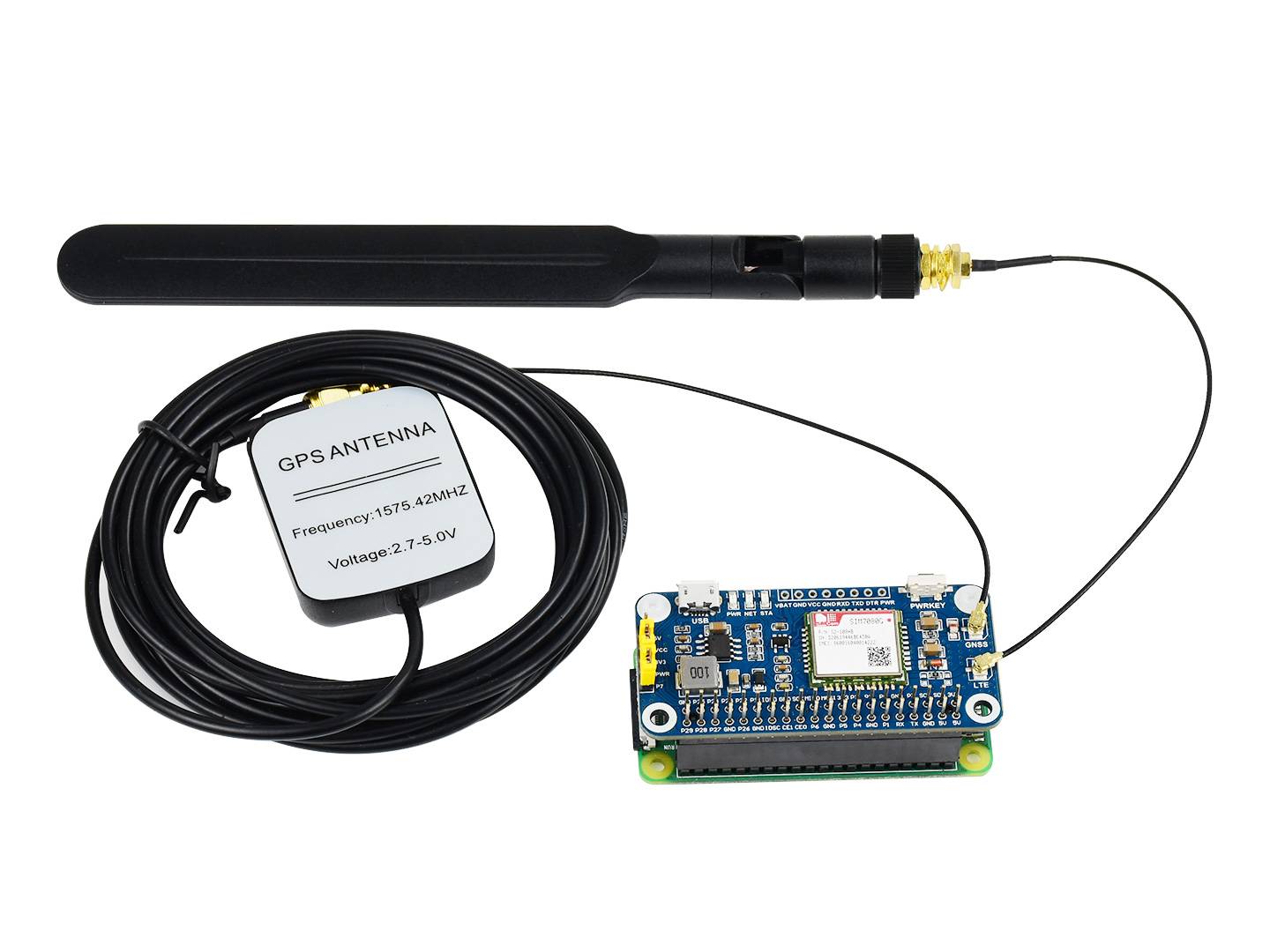 WaveShare NB-IoT / Cat-M(eMTC) / GNSS HAT for Raspberry Pi, Globally Applicable