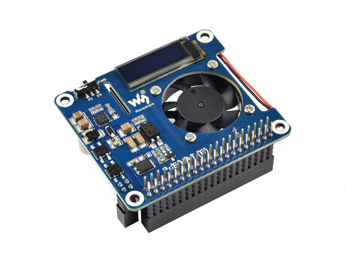 WaveShare Power over Ethernet HAT(B) for Raspberry Pi 3B+/4B and 802.3af PoE Network 18014