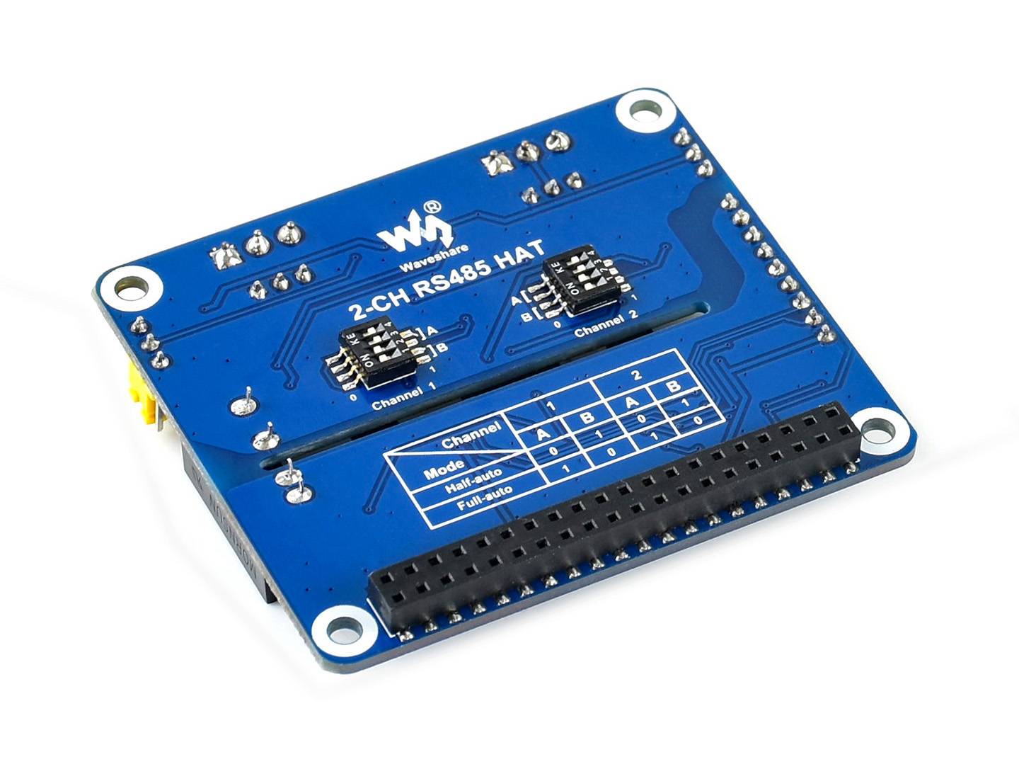 WaveShare 2-Channel Isolated RS485 Expansion HAT for Raspberry Pi