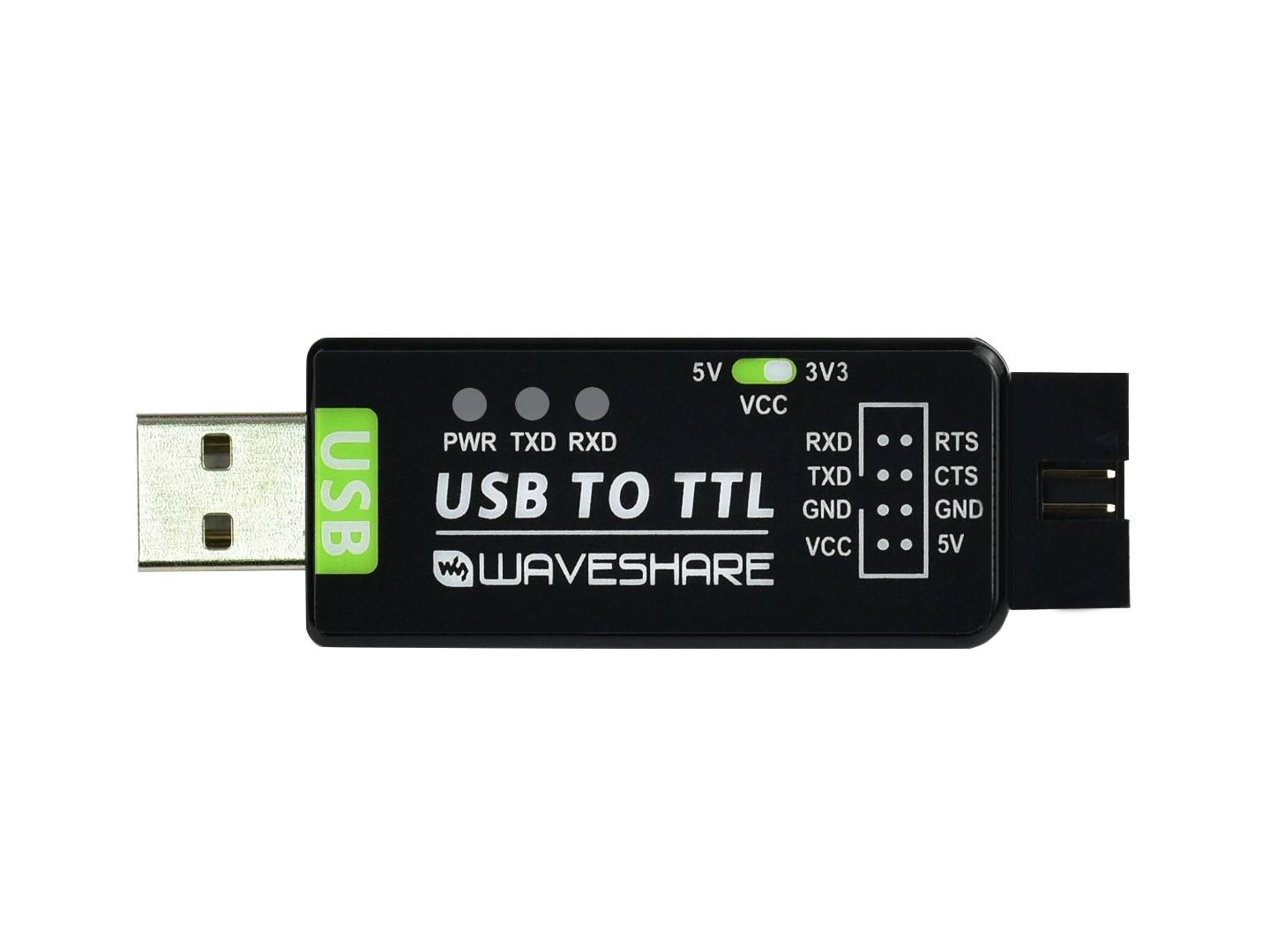WaveShare Industrial USB TO TTL Converter, Original FT232RL, Multi Protection & Systems Support