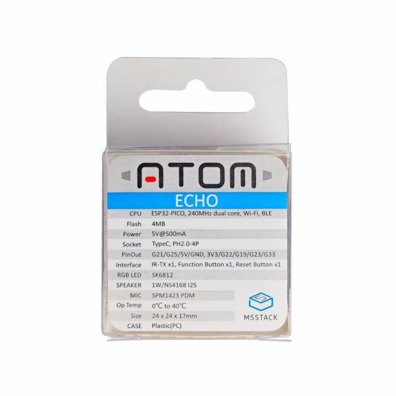 M5Stack ATOM Echo Smart Speaker Development Kit Support A2DP BLE 4.0 C008-C
