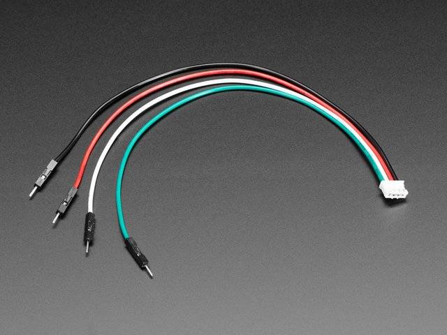 Adafruit JST PH 4-Pin to Male Header Cable - I2C STEMMA Cable - 200mm 3955