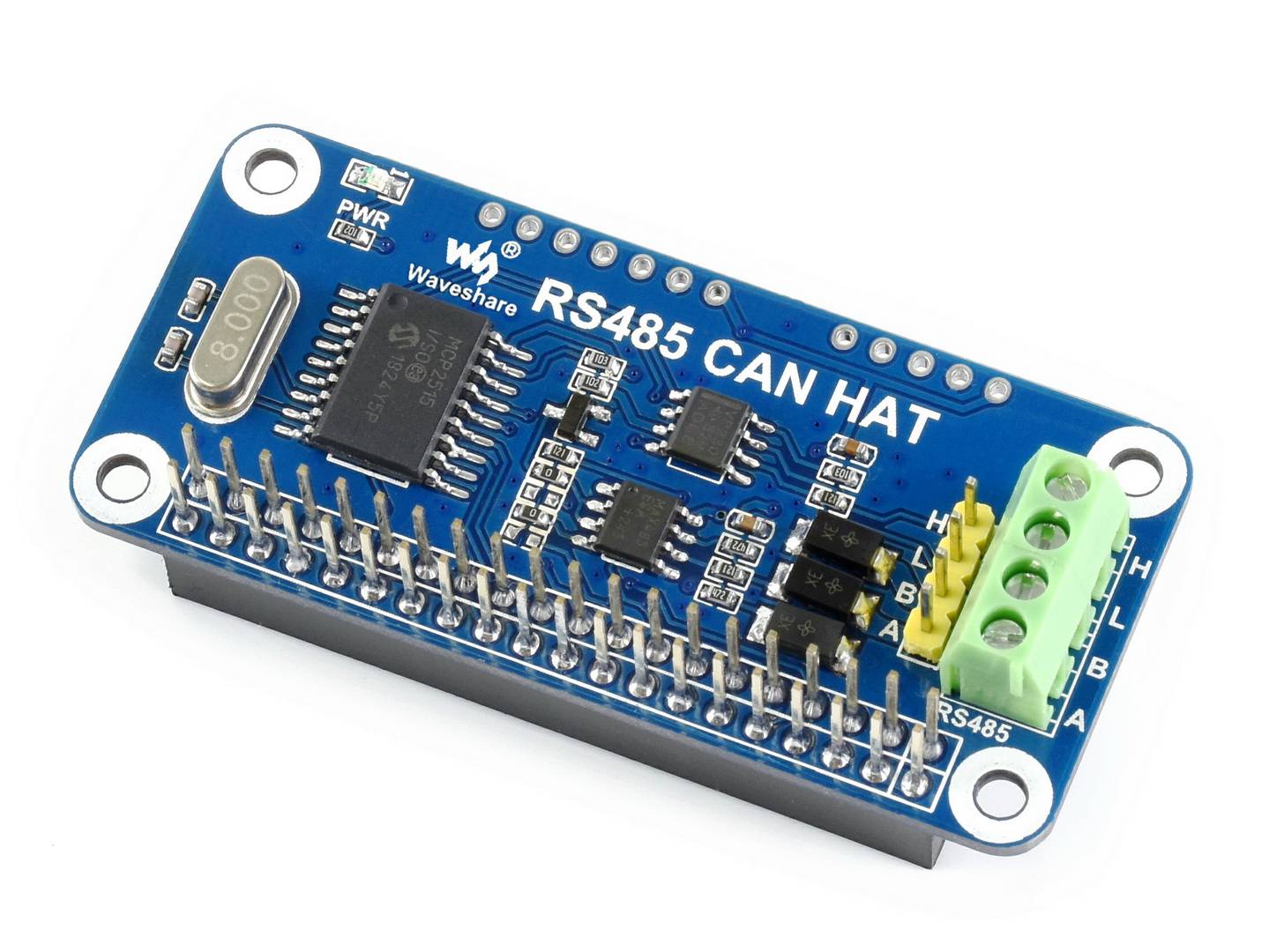 WaveShare RS485 CAN HAT for Raspberry Pi 40PIN GPIO SPI-Schnittstelle
