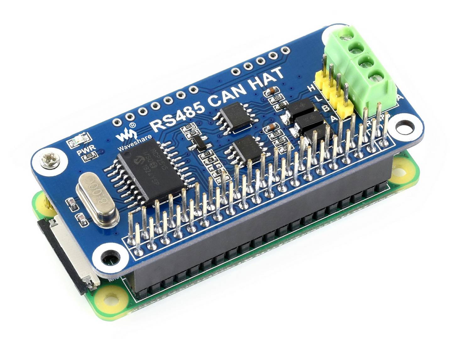 WaveShare RS485 CAN HAT for Raspberry Pi 40PIN GPIO SPI-Schnittstelle