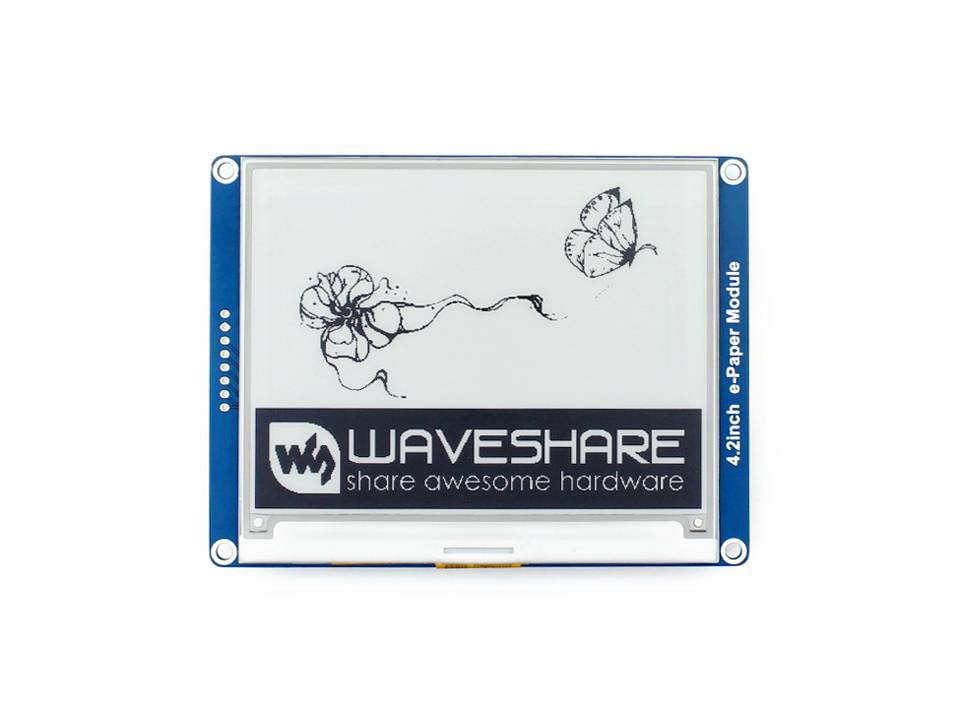 Waveshare 4.2 inch 400x300 E-Ink E-Paper Display Module SPI for Arduino